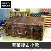 INPHIC-收納箱櫥窗手提箱道具裝飾婚紗酒吧復古英倫老式皮箱-奢華復古小款